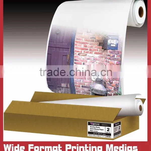Inkjet Print Medias Paper Roll With 128 Gsm 24 Inch X 45 Meters photo-5