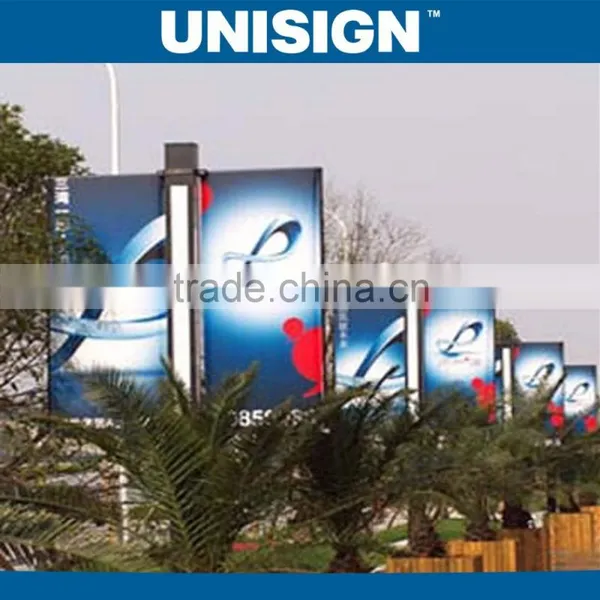Unisign Hot Selling 50m PVC Coated Double Side Printable Blockout Banner Fabric photo-6