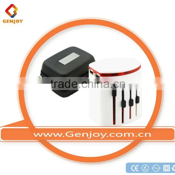 Unbelieveble Price GENJOYA1121 China Portable Phone Charger Universal Adaptor for AU/US/UK/EU Powre