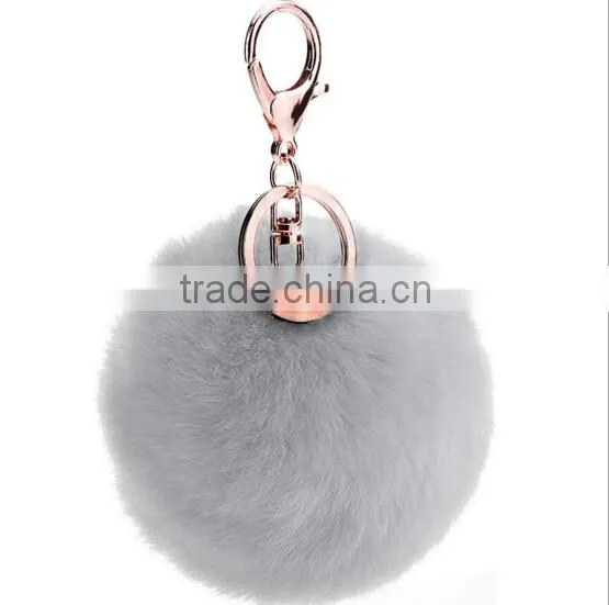 Bag Ball Rabbit Hair Keychain With Different Pendant photo-4