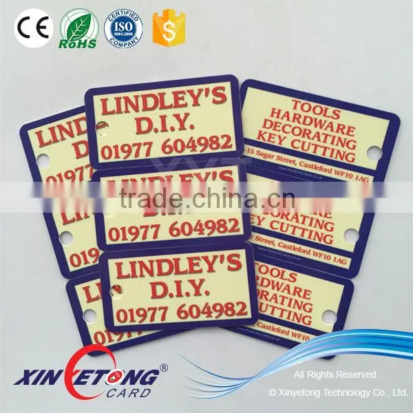 Printed Plastic 3 Up PVC Card Key Tag photo-4