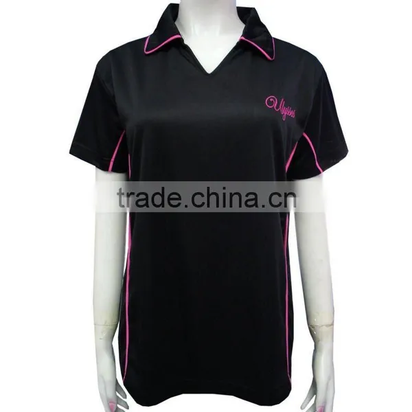 Custom Wholesale Comfortable Lady Polo Shirt photo-5