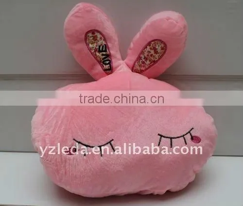 Love Rabbit Plush Warm Hand Toy/ Embroidery Stuffed Warm Hand