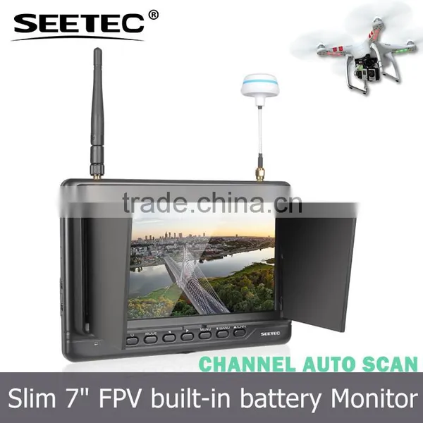 Rc Transmitter Receiver for 7 Inch FPV Screen Resolution 1024x600 HDMI Video Audio Input