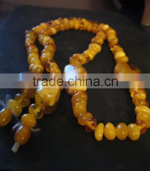 AMBER NECKLACE, ESCLUSIVE OLD VINTAGE, 100% NATURAL OLD AMBER photo-2