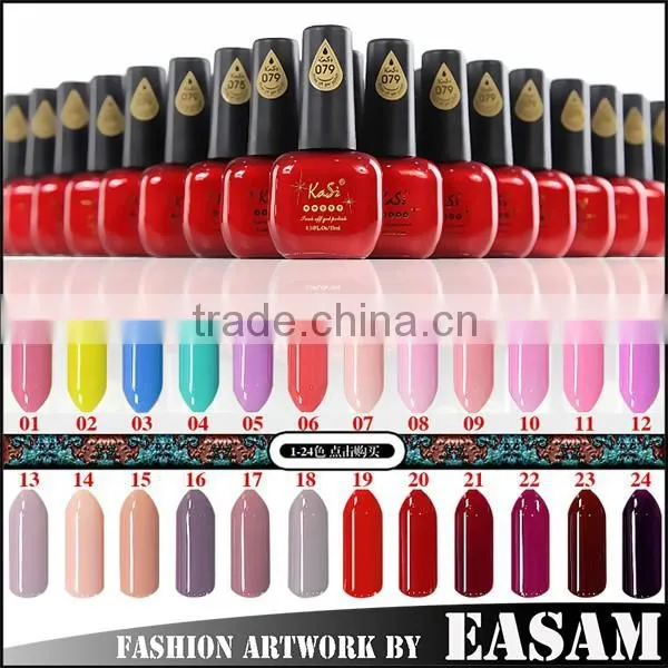 168 Colors!15 ml Soak-off Nail Polish Gel Brand Kasi photo-2