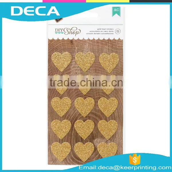 Custom Self Adhesive Glitter Paper Decorate Glitter Sticker Sheet Glitter Plastic Sheet Sticker photo-6