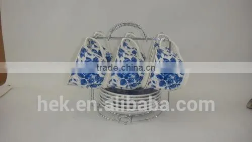 Flower Decorate Ceramic Tea Cup and Saucer Set photo-4