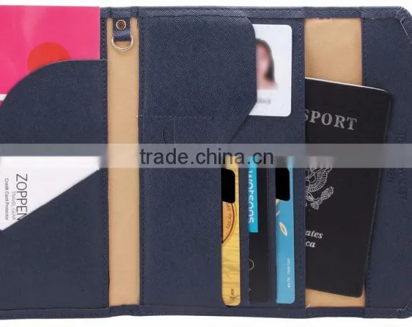 Luckiplus Inventory Multi-purpose Rfid Blocking Passport Wallet Organizer Holder photo-4