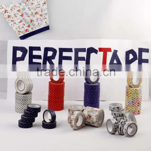 Paper Tape With Various Designs and Colorful for Decorating or Gift Packaging