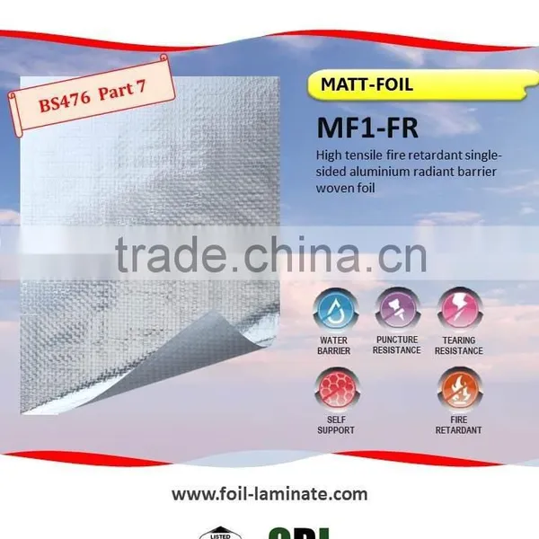 Fire Retardant Aluminium Woven Foil