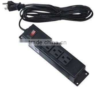 American 3-outlet With Switch Power Socket photo-2