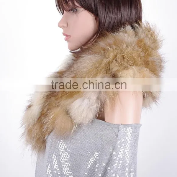 Ladies European Style Real Fox Fur Scarf KZ140026 photo-2