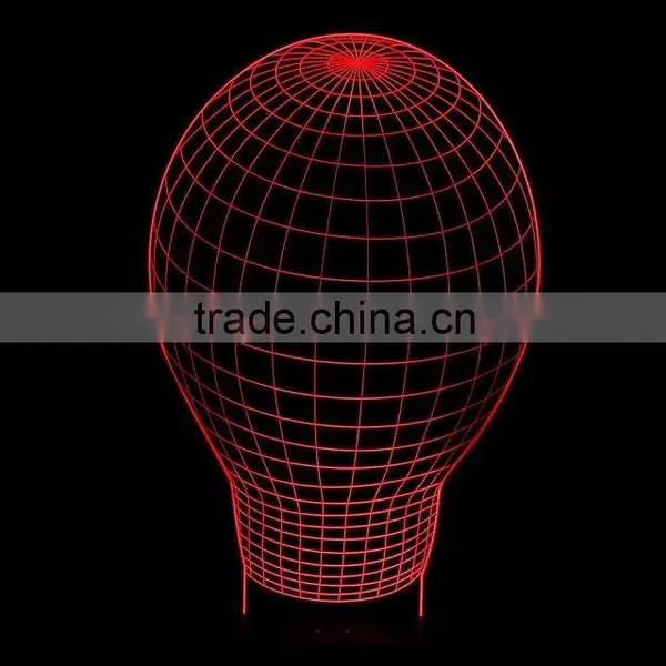 3D Optical Illusion Ball Ballet Night Lamp Night Light 10 Colorful LEDs Ultra-thin Acrylic Light Panel AA Battery or DC 5V photo-5