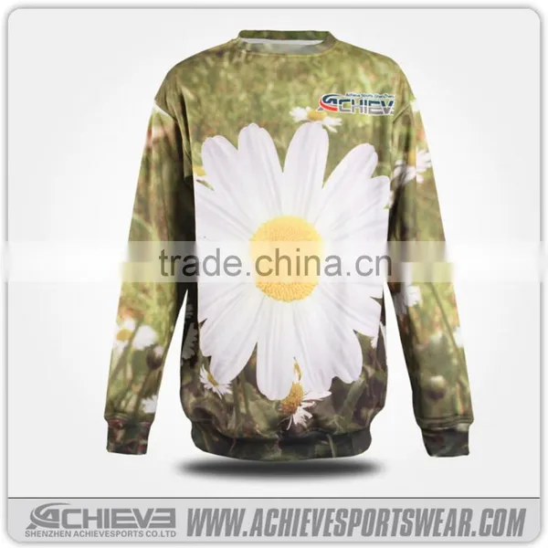 Sublimation 100% Polyester All Over Print Crewneck Sweatshirt photo-2