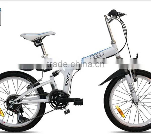 Folding Bicycles 20-Inch Dual-Suspension Mountain Bike 14 Shift To Learn To Drive a Bike Three Color Options photo-4