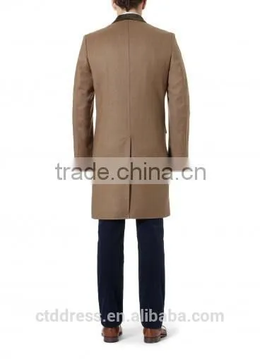 2014 New Style 100% Cashmere Classic Camel Tailor Made Coat photo-3