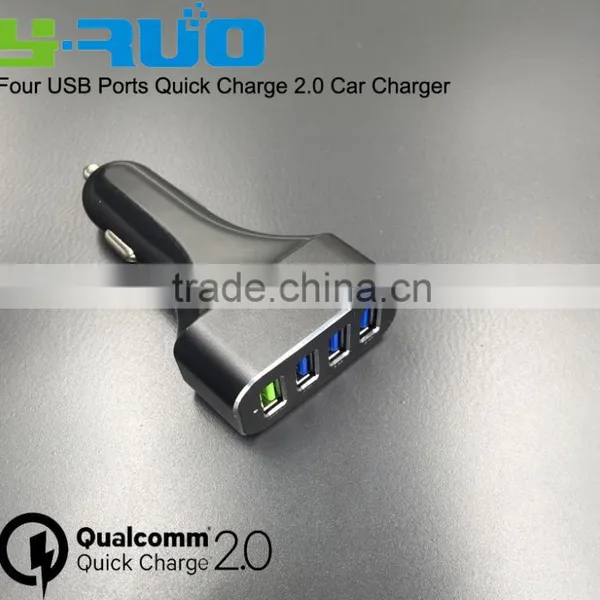 China Supplier [Qualcomm Certified] Quick Charge QC 2.0 Four USB Ports Car Charger for Smartphone photo-5