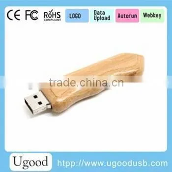 Bamboo USB Memory Stick;wood Material Printable USB Flash Drive;upload Video Into USB Drive Key Factory Free photo-3