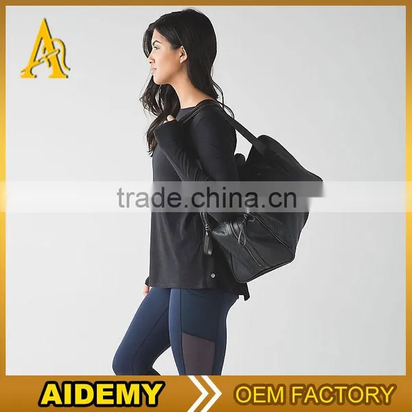 Factory Wholesale OEM Long Sleeve Women Yoga Shirt photo-4