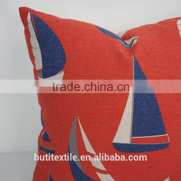 Custom Seat Cushions Cover Nautical Sailing Design Print Square Cushion Cover photo-4