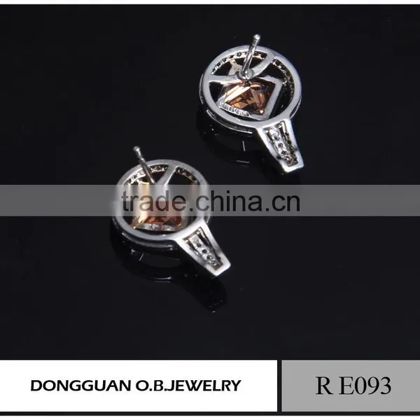 Sterling Silver Cut Cubic Zirconia Stud Earrings photo-4