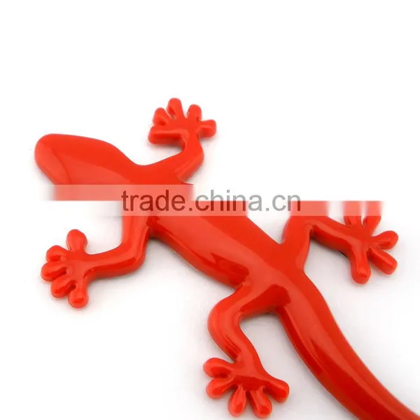 Red Color Gecko Plastic Chrome Car Logo Signs photo-2