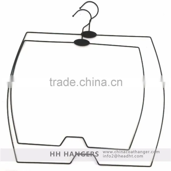 OEM Customized Logo Black Swimwear Men's Swim Shorts Wire Metal Hanger photo-2