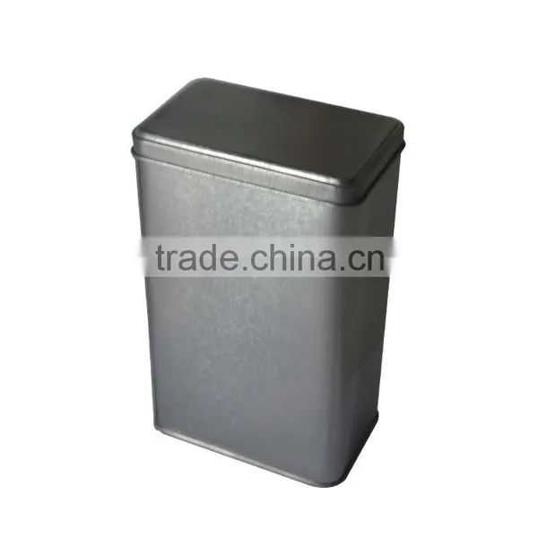 Small Square Candy Mint Case Tin Box With Hinge Custom Emboss Lid/tin Box photo-2