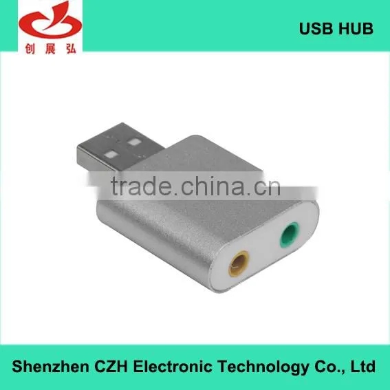 Hot Selling 7.1 Channel Usb Sound Card Speaker, Mic Earphone Audio External Greeting Sound Card photo-4