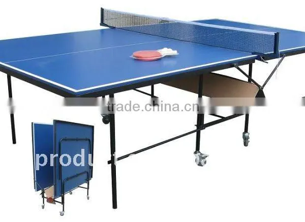 Factory Price Double Folding Standard Size Moveable Foldable Table Tennis Table