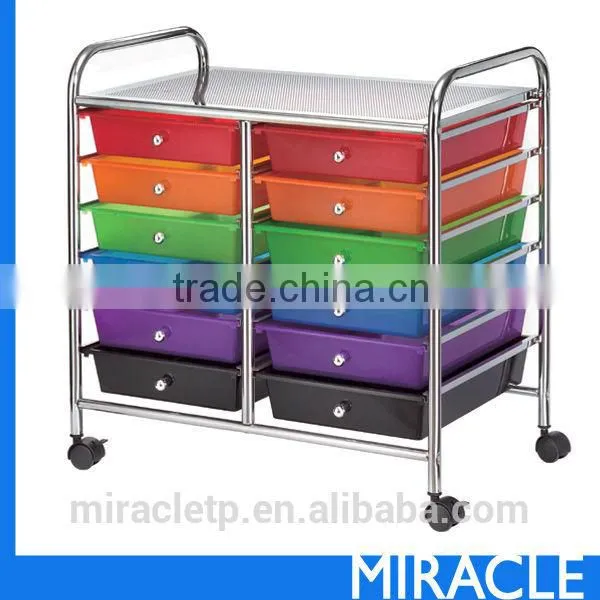 12-PP Color Drawer Storage Organizer Trolley