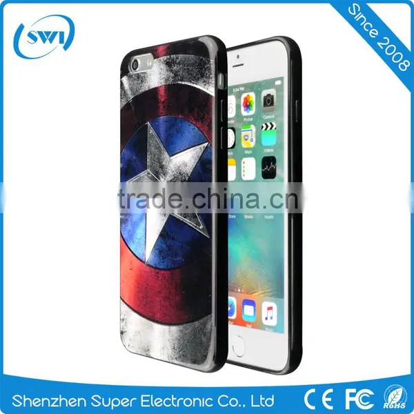 Custom Design Logo Pattern TPU Smartphone Case for IPhone 6/6 Plus IMD Sublimation Print Phone Case photo-3