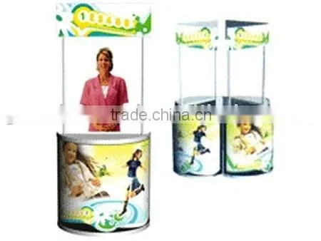 semicircle promotional stand