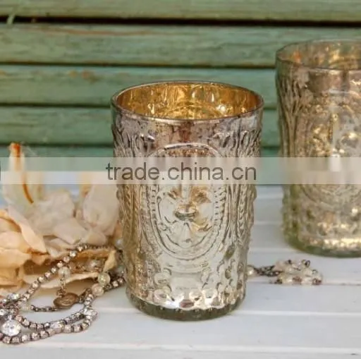 Heather Bullard-silver Fleur de Lisle Votive