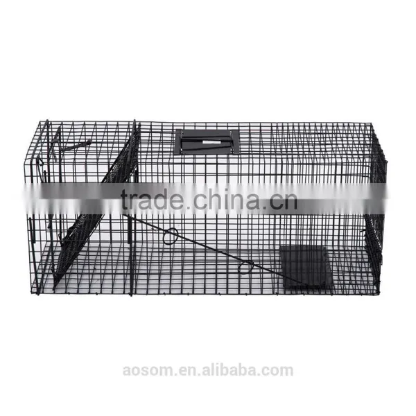 PawHut Black Pet Small Metal Animal Trap photo-2