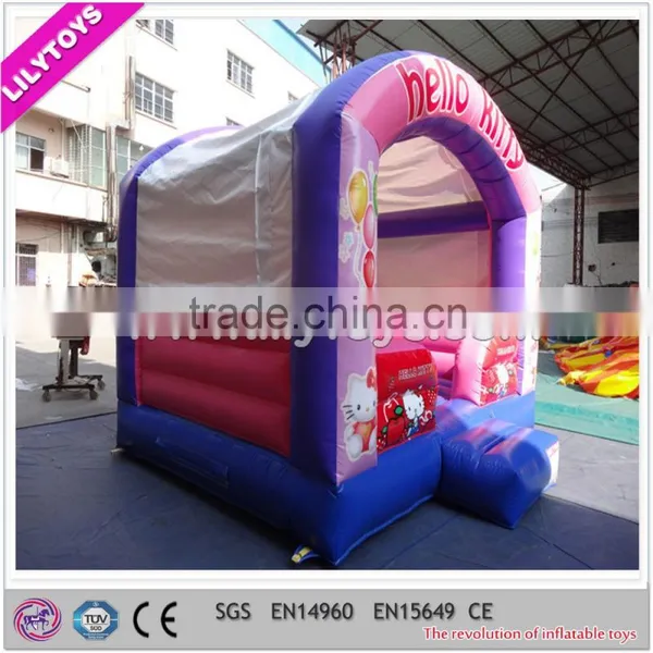 PVC Pink Cute Cat Cheap Infoor Inflatable Bouncer for Kids photo-2