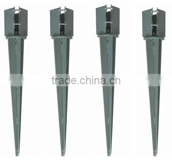 4" x 4" x 750 mm Spike Drive Down Fence Post Bolt Grip Support Like Metpost Holder photo-2