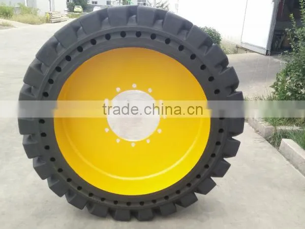China Grader Tire 17.5-25 17.5x25 17.5r25 Solid Wheel Loader Tires Michelin12 Inch Solid Rubber Tires photo-2