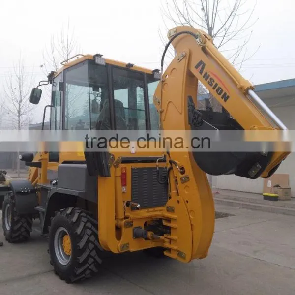 Сельскохозяйственный компактный трактор 5 тонн, 50 л.с., 4x4 с фронтальным ковшом и обратной копалкой photo-3