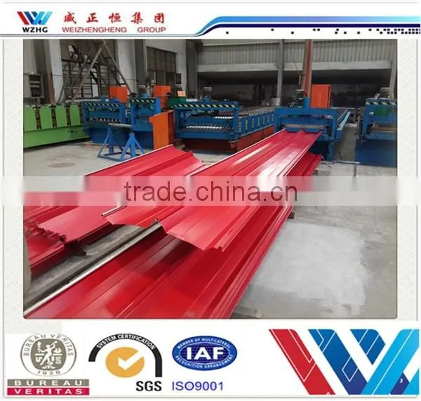 Low Cost Ridge Gutter Metal Roof Ridge Cap Sheet Color Steel Sheet Ridge for Prefab House photo-3