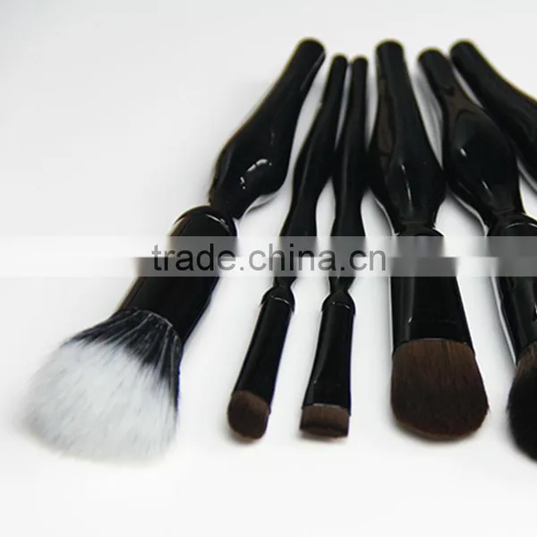 New Design Goat Hair Black Handle Best Professional Makeup Brushes Set photo-6