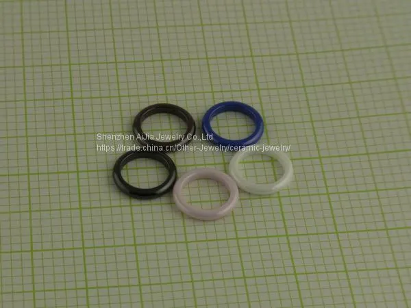 Pink Zirconia Ceramic Ring Round Surface For Christmas Gift photo-2