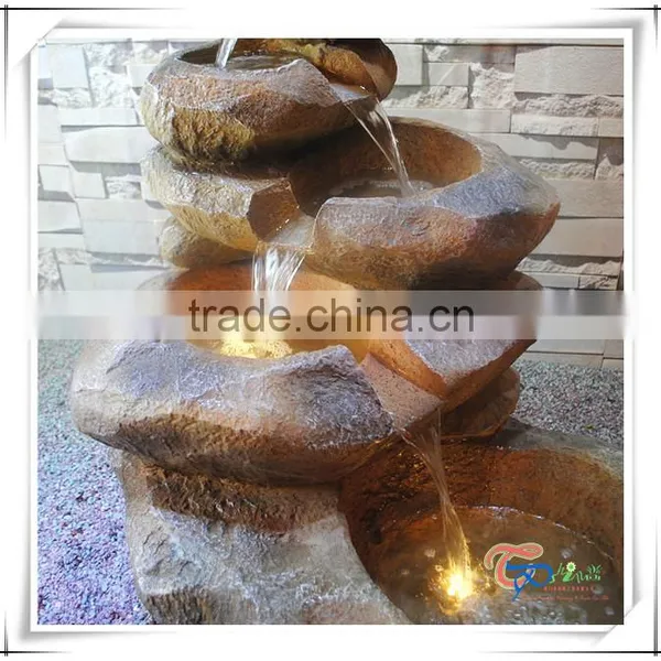 Beautiful Imitation Stone Fiberglass Outdoor Garden Water Fountain photo-2