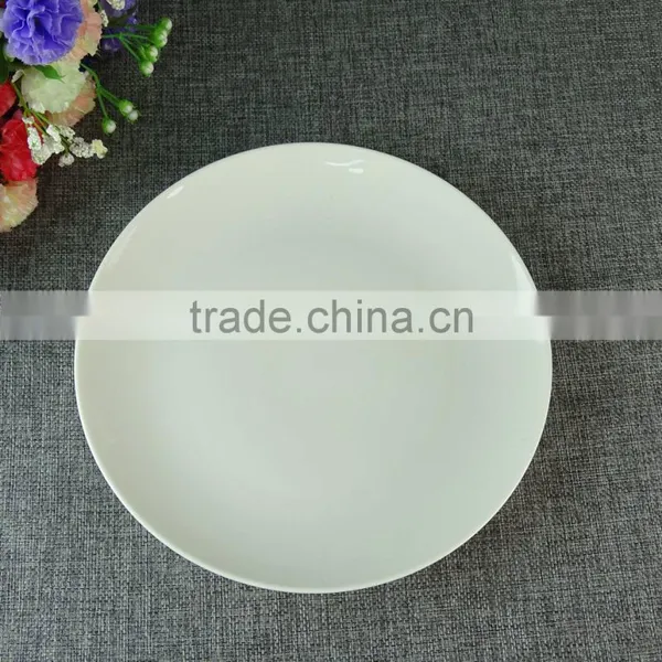 Wholesale 7/8inch White Round Ceramic Porcelain Plate Set Dinnerware photo-3