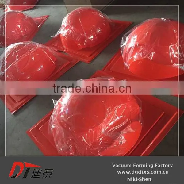 Acrylic Plastic Fabrication of Red Hemispheric Vacuum Forming Product photo-6
