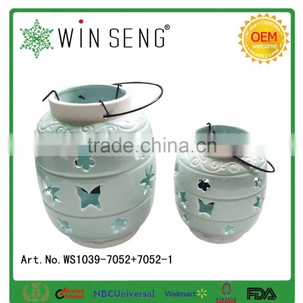 Personalized Ceramic Craft Candle Holder of Jar Shape photo-2
