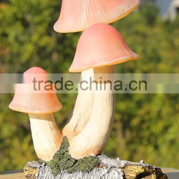 Garden Ornaments Fiberglass Mushroom Garden Solar Lights photo-2