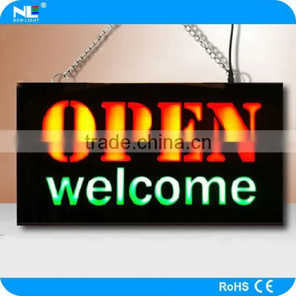 Acrylic Backlit Led Sign , 7 Colors Change Flash Light With Remote Control Led Open Sign/ Led Resin Sign. photo-3