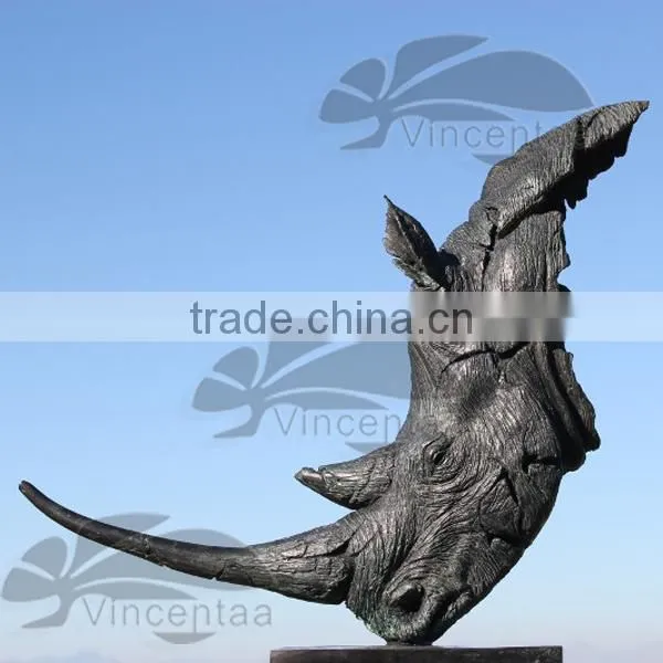 Life Size Rhino Statue for Garden Decoration VSL-069 photo-3